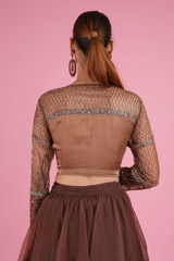 French Rose Embellished Top Bottom SetDSC05275 2